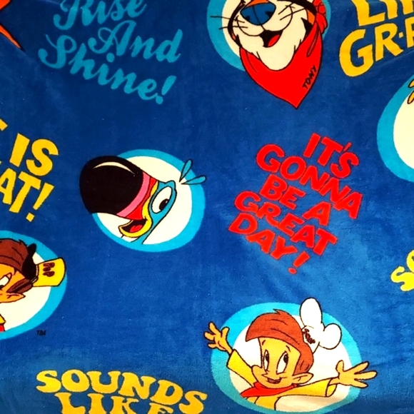 Kelloggs Bedding Kelloggs Cereal Mascots Throw Blanket Poshmark